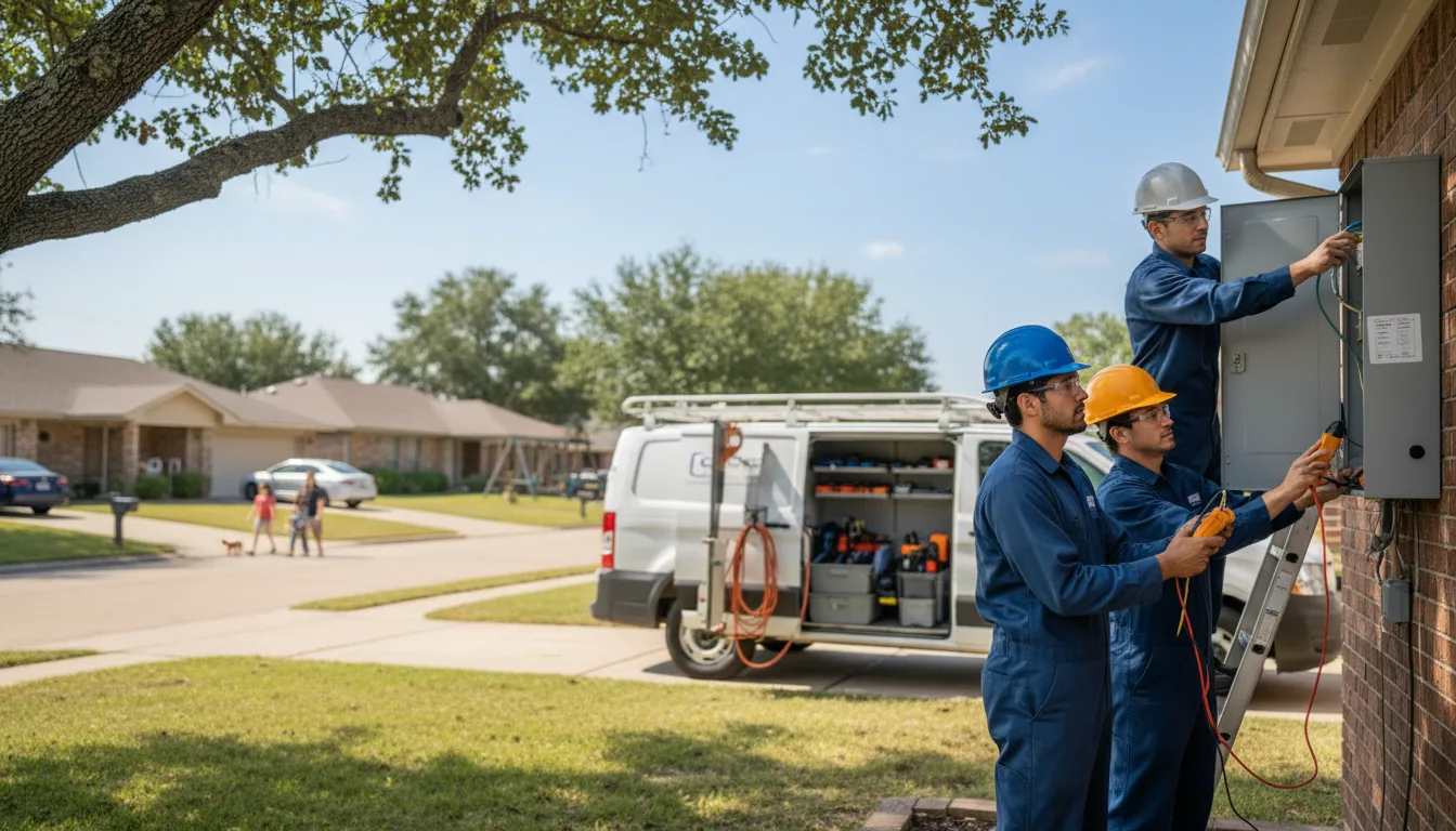 Certified electrician providing emergency electrical services in Menard, TX